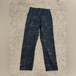 Lululemon Athletica Black Star Pattern Leggings